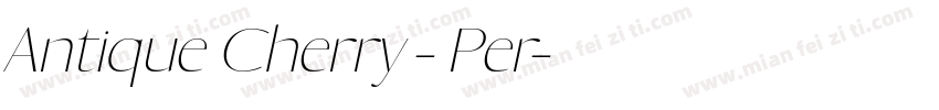 Antique Cherry - Per字体转换